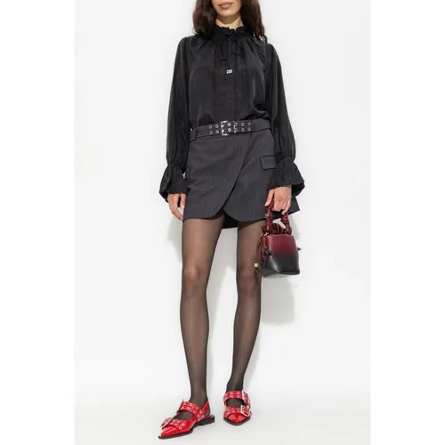 Ruffled Shirt - Ganni - Modalova