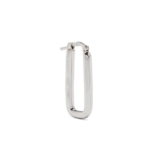 Rectangular Silver Earrings - Jil Sander - Modalova
