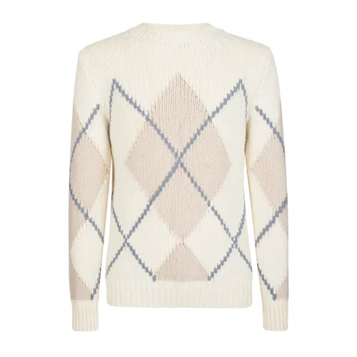 Diamond Pattern Wool Sweater - Eleventy - Modalova