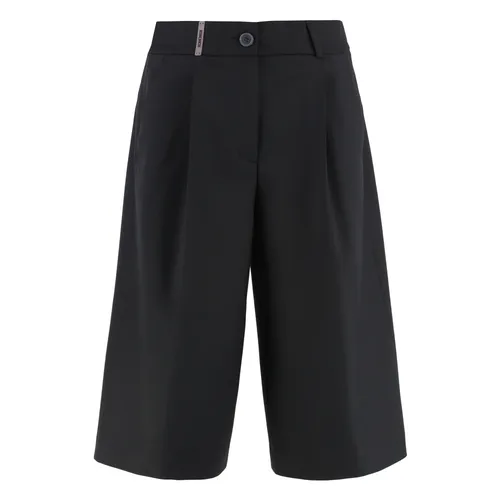 Wool Blend Bermuda Shorts - Peserico - Modalova