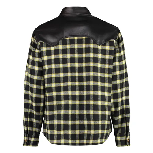 Leather Shirt - Versace - Modalova