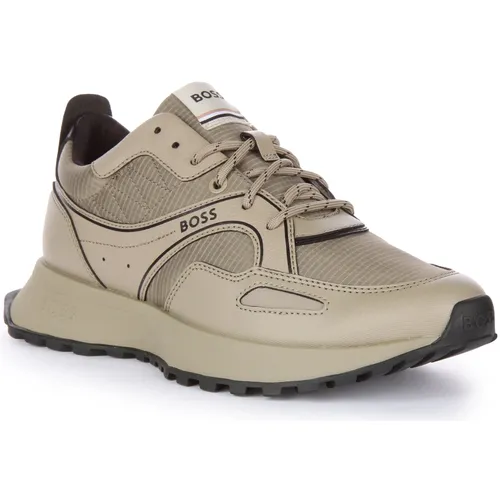 Sporty Beige Runner for Men - Hugo - Modalova