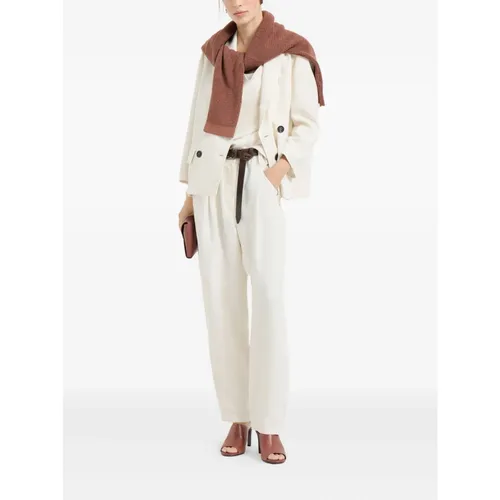 Fluid Twill Blazer - Brunello Cucinelli - Modalova