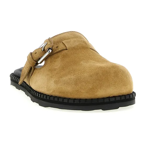 Suede Mules - Moschino - Modalova