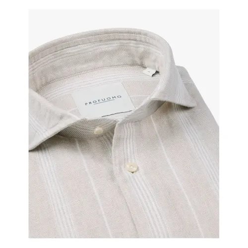 Beige Stylish Shirt - Profuomo - Modalova