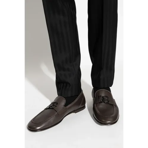 Calfskin Slipper - Dolce & Gabbana - Modalova