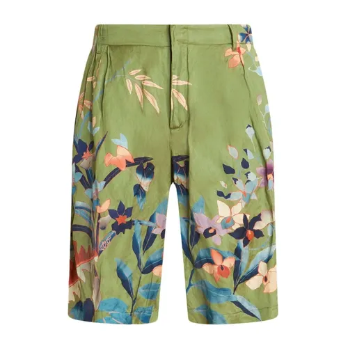 Floral-Print Deck Shorts - Etro - Modalova