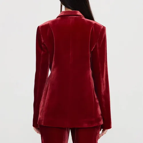 Long Velvet Jacket - Moschino - Modalova