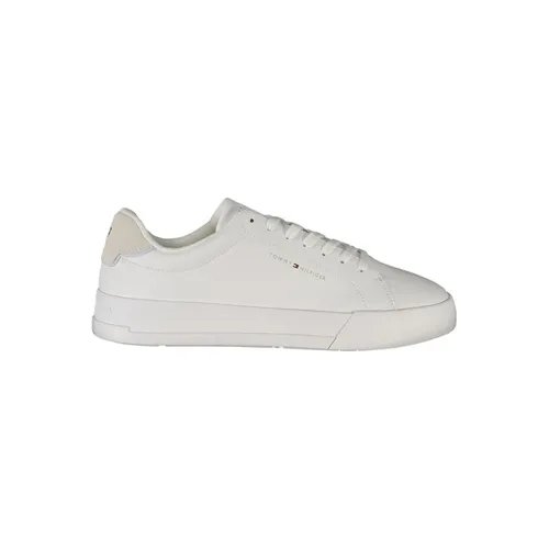 White Leather Men Sneaker - Tommy Hilfiger - Modalova