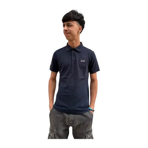 Sun68 - Tops > Polo Shirts - Blue - Sun68 - Modalova