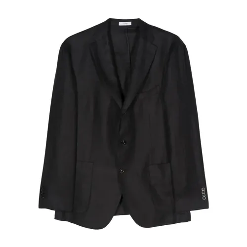 Chaqueta de Lino Azul - Boglioli - Modalova