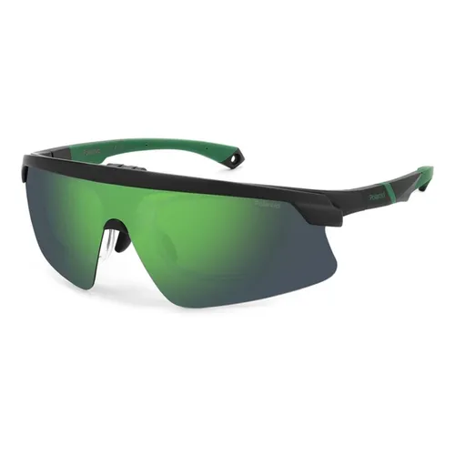 Check Rectangular Sunglasses - Polaroid - Modalova