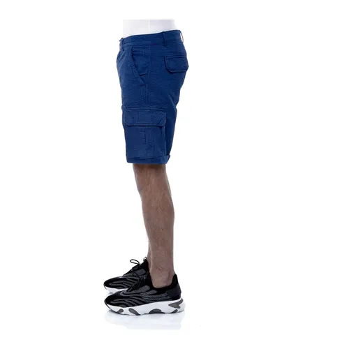 Seersucker Cargo Bermuda Shorts - 40Weft - Modalova