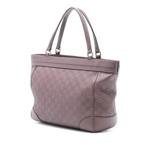 Pre-owned Leather Tote - Gucci Vintage - Modalova