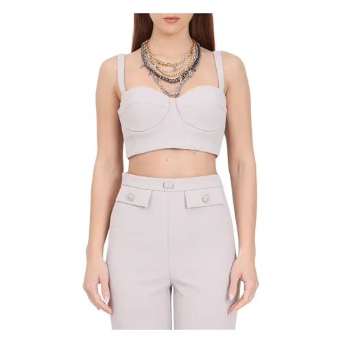 Tops > Sleeveless Tops - - Elisabetta Franchi - Modalova
