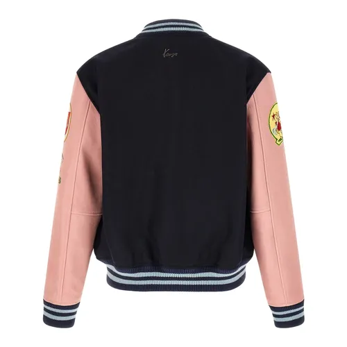 Badges Embroidered Varsity Jacket - Kenzo - Modalova
