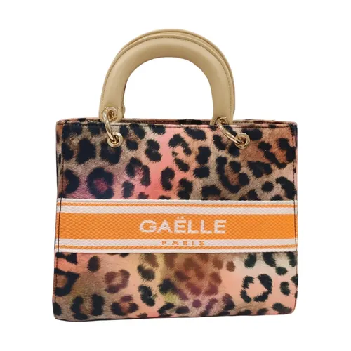 Patterned Eco-leather Shoulder Bag - Gaëlle Paris - Modalova
