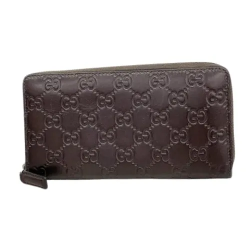 Pre-owned Leather Wallet - Gucci Vintage - Modalova