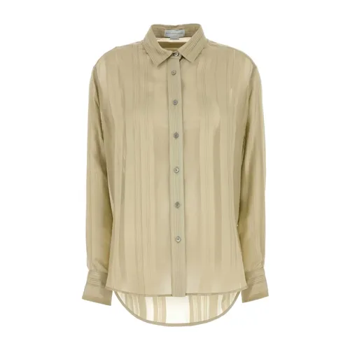 Khaki Silk Shirt - Stella McCartney - Modalova