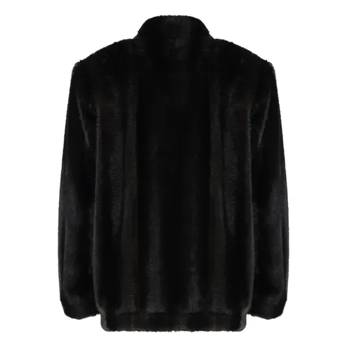 Faux Fur Jacket - MM6 Maison Margiela - Modalova