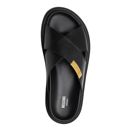 Solid Color Sandals, No Closure - Moschino - Modalova