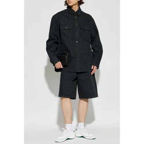 Laser Monogram Denim Shorts - Casablanca - Modalova