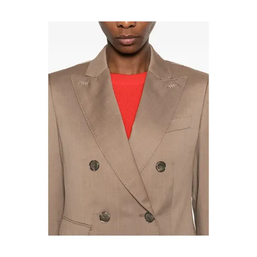 Double-Breasted Wool Twill Blazer - Max Mara - Modalova