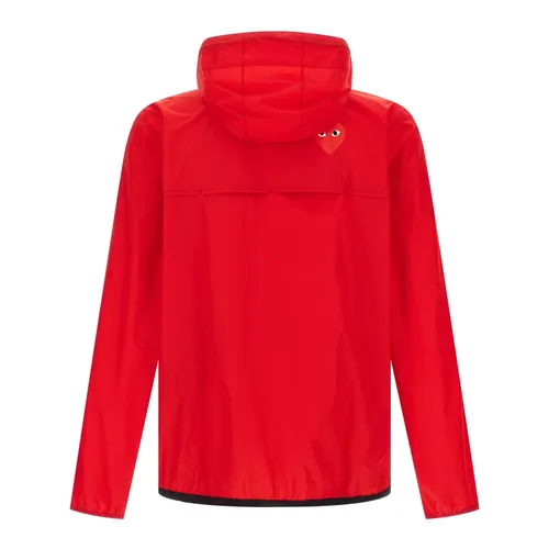 Waterproof Fabric Hooded Jacket - Comme des Garçons Play - Modalova