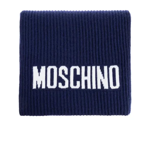 Scarf with logo - Moschino - Modalova
