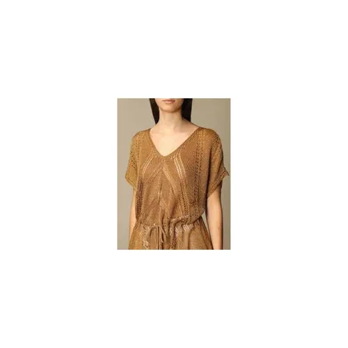 Lurex Openwork Maxi Sweater - Twinset - Modalova