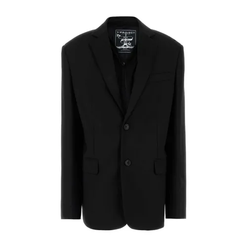 Oversize Black Jersey Blazer - Y/Project - Modalova