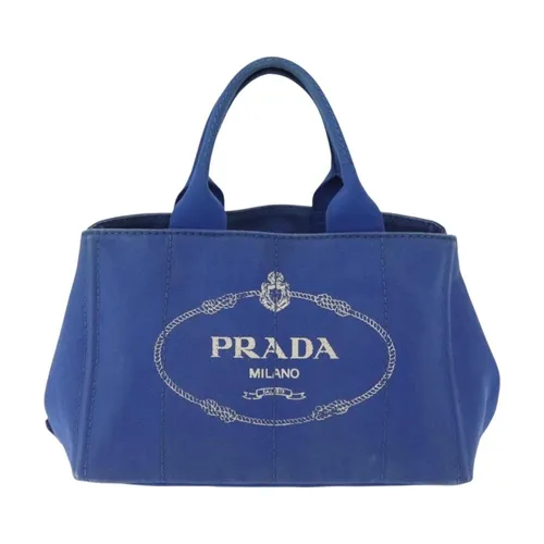 Pre-owned Vintage Canvas Tote Bag - Prada Vintage - Modalova