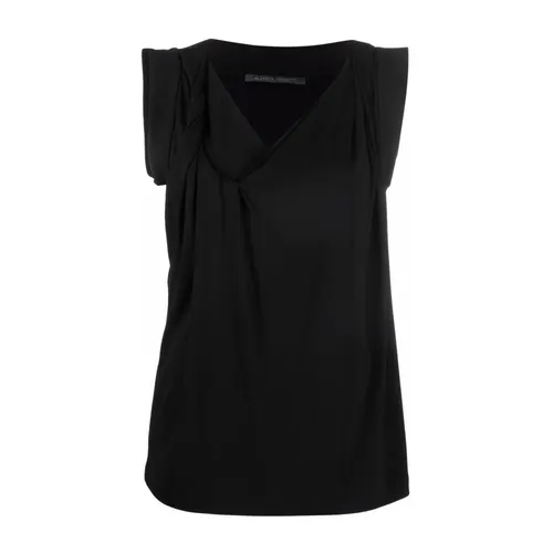 Black Top for Stylish Look - Alberta Ferretti - Modalova