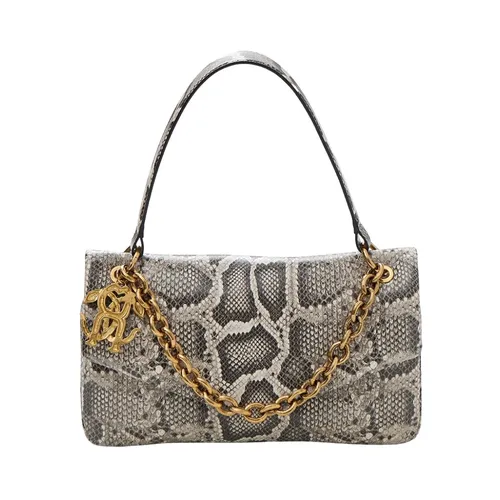 Python-Print Leather Clutch - Just Cavalli - Modalova