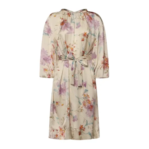 Dress in Floral Print - Herno - Modalova
