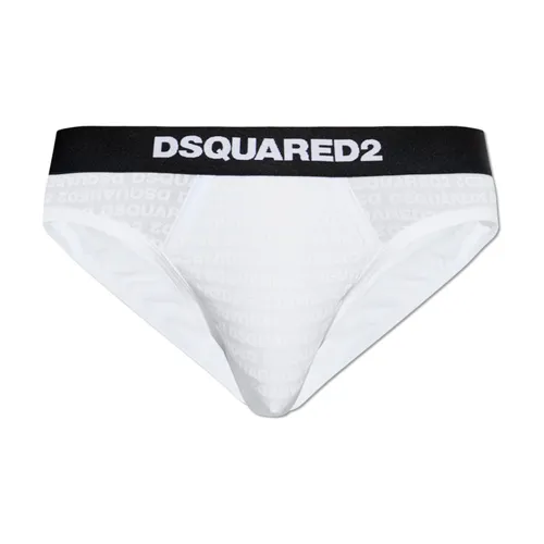 Calzoncillos de Algodón con Monograma - Dsquared2 - Modalova