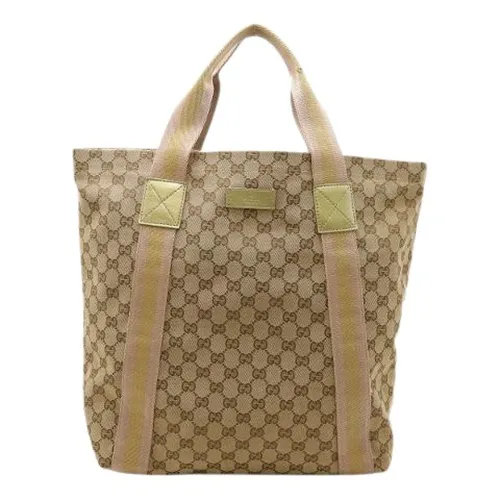 Pre-owned Canvas Tote Bag - Gucci Vintage - Modalova