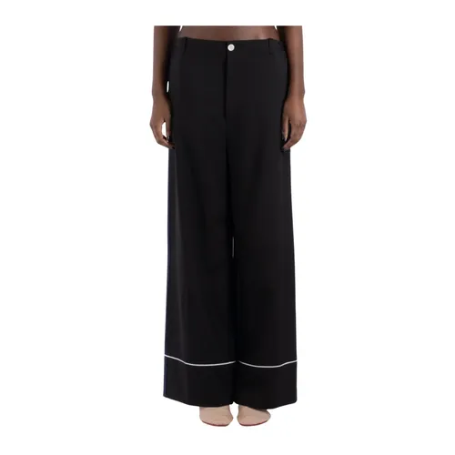 Black Wool Pants - Marni - Modalova