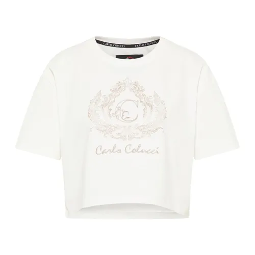 Unique Cropped Oversize T-Shirt - Carlo Colucci - Modalova
