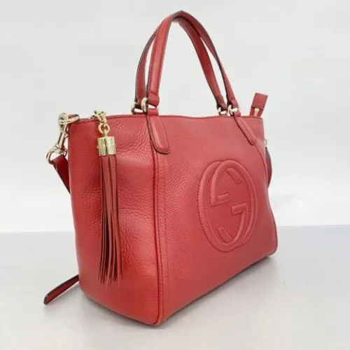 Pre-owned Leather Handbag - Gucci Vintage - Modalova