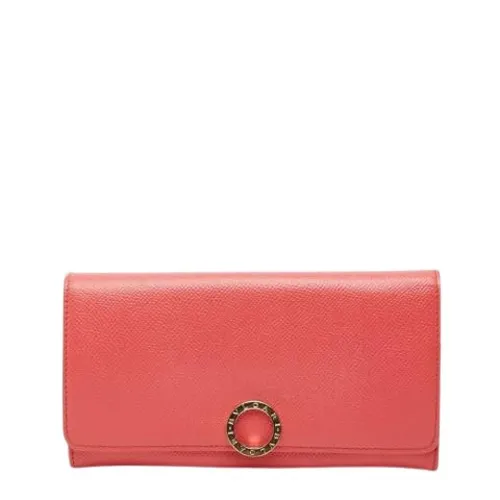 Pre-owned Leather Wallet - Bvlgari Vintage - Modalova