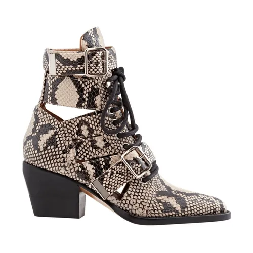 Python Boots In Grey - Chloé - Modalova