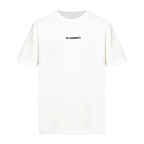 T-shirt with Printed Logo - Jil Sander - Modalova