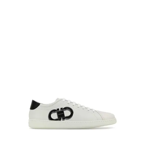 White Leather Brandy 1 Sneakers - Ferragamo - Modalova