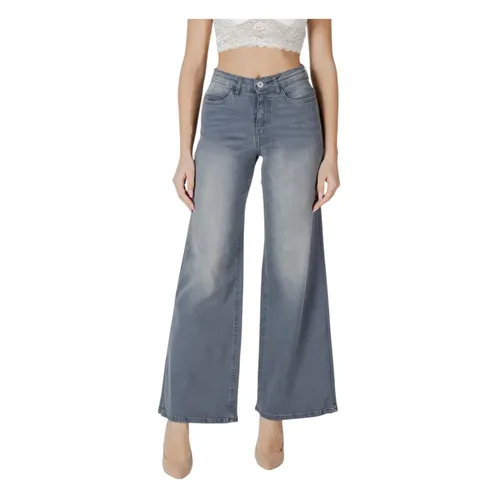 Ichi - Jeans > Wide Jeans - Blue - Ichi - Modalova