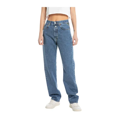 Mid Blue Loose-Fit Denim Jeans - Replay - Modalova