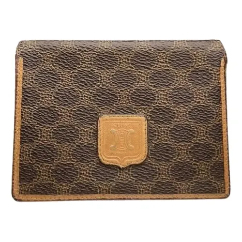 Pre-owned Leather Wallet - Celine Vintage - Modalova