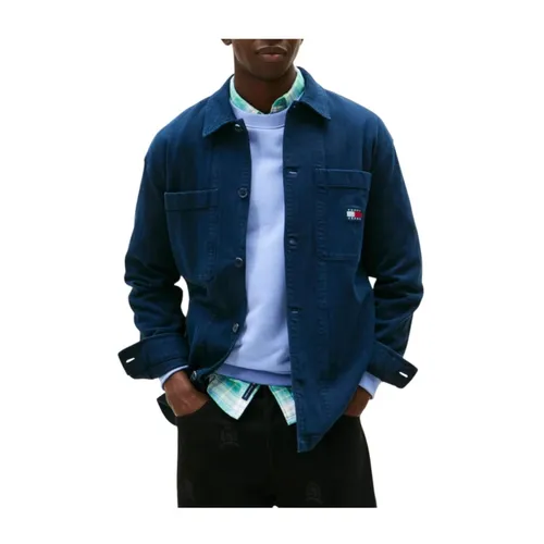 Essential Herringbone Overshirt - Tommy Hilfiger - Modalova