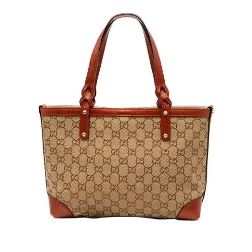 Pre-owned Canvas Tote - Gucci Vintage - Modalova