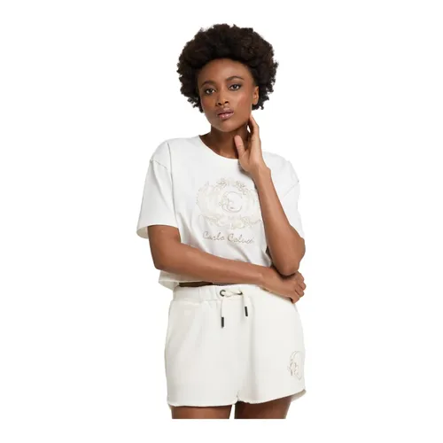 Unique Cropped Oversize T-Shirt - Carlo Colucci - Modalova